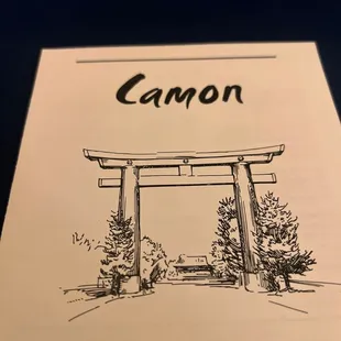 a drawing of a tori gate