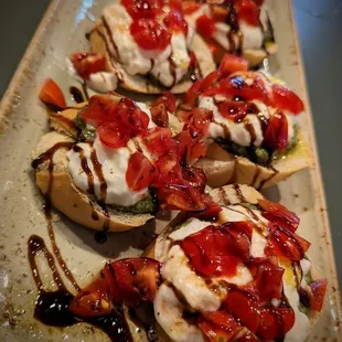 Burrata bruschetta