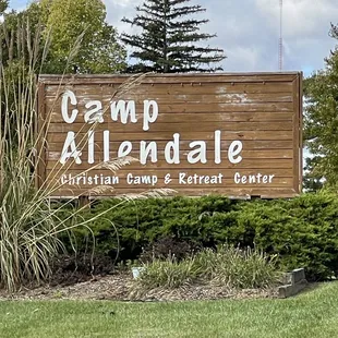 Sign at the front entrance