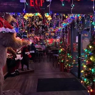 Camp bar third ward all decked out for Christmas