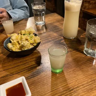 Cauliflower / soju cocktail