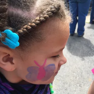 Butterfly face paint