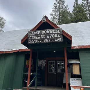 the entrance to camp connell general store