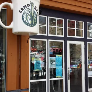 View from the outside.