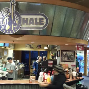 Adjacent to the ski shop