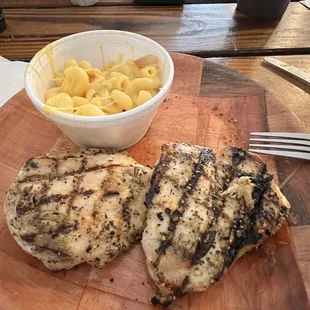 Grilled chicken and Mack