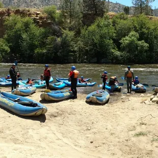 Boy Scout Troops launching directly from our private beach!