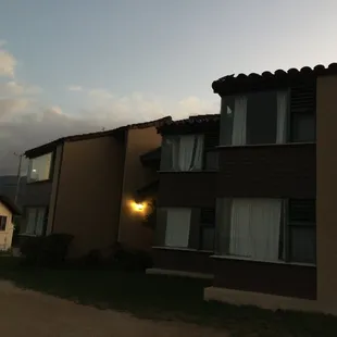 Our lodge for the weekend. Took this pic around 6:30pm.