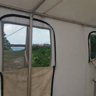 Looking out the windows... the ocean.