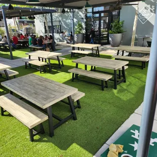 sushi and sashimi, outside