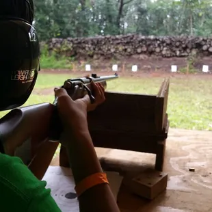 .22 rifle range...