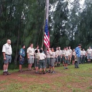 A stupendous flag ceremony by Troop 9 Scouts