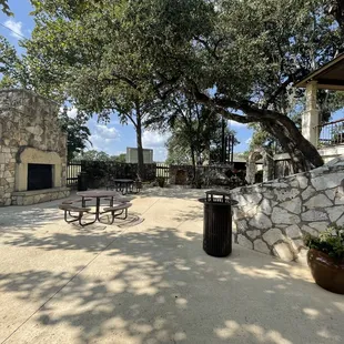 Patio area of store
