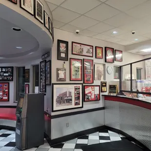 Awards don the walls all around the restaurant