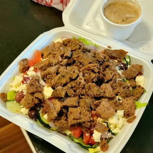 Gyro Greek salad