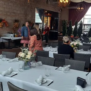 Back room for the babyshower.