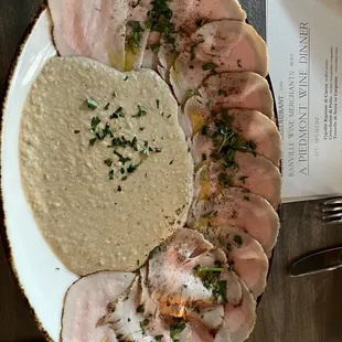 Sliced Chilled Veal and Tuna Confit