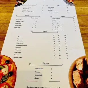 Current Menu.