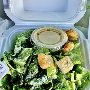 Cesar salad to go.