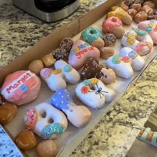 "happy birthday" donuts