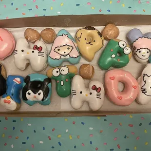 Hello Kitty theme birthday donut