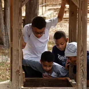Gathering at the well.