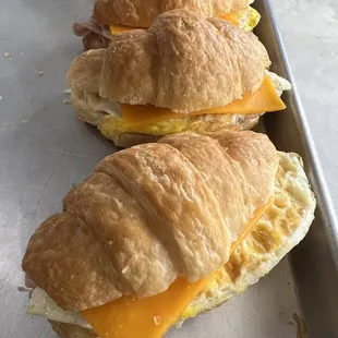 Ham eggs and cheese