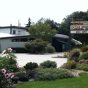 the front of the building