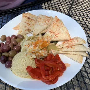 a plate of food on a table