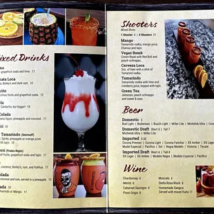 Bar Menu (1 of 2)