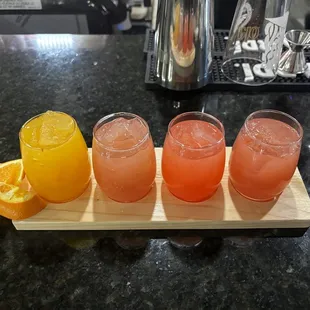 Flight of margaritas