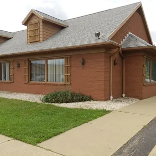 the front of the restaurant