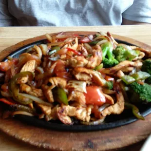 Chicken fajitas