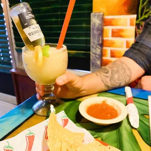 Coronarita, frozen. Yum!!