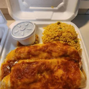 Chicken enchiladas
