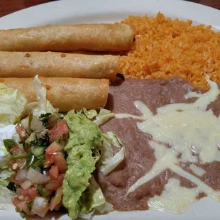 Flautas platter.