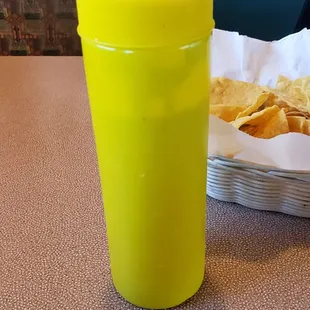 Spicy salsa. You have to ask for it