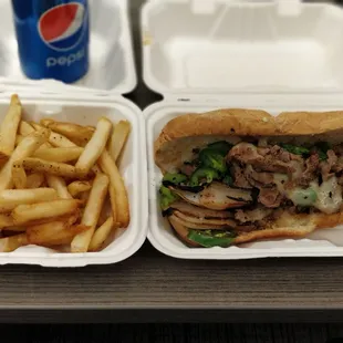 Steak &amp; Cheese combo...