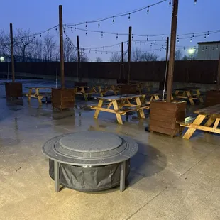 Outside on a rainy winter night 2/2025