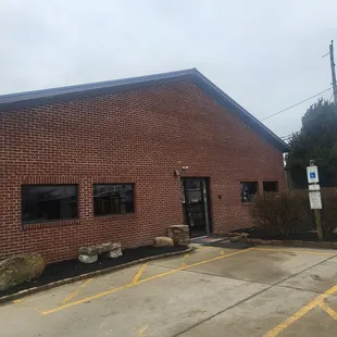 outside