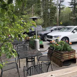 Cozy outdoor seating