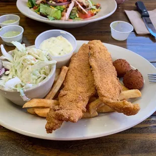 Catfish lunch size. It's great