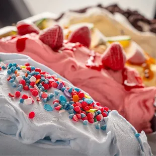 a variety of ice creams