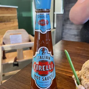 Hot sauce - took the pizza to the next level!