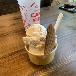 Canoe fire S'mores gelato