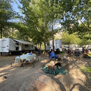 Both RV's rented from camping on the kern!