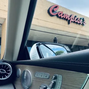 the interior of a car