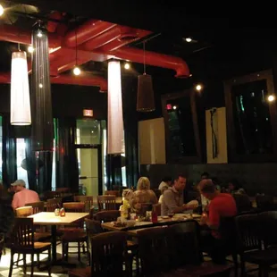 the interior of the restaurant