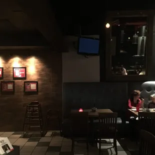 Dimly lit but potentially romantic.