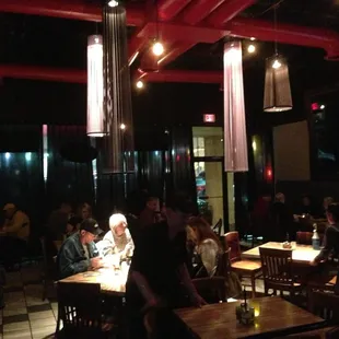 Packed on a sat night.